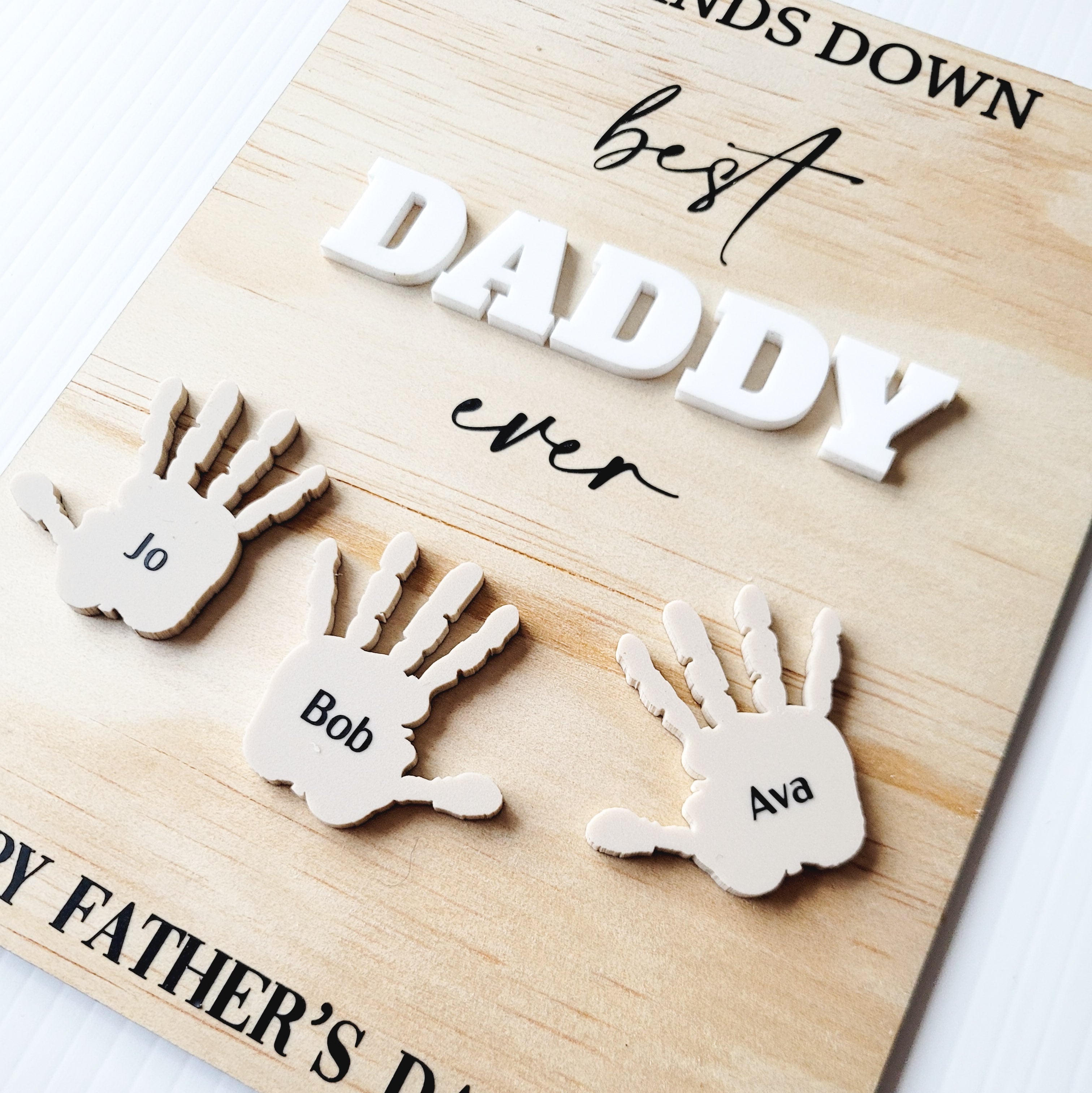 Best Dad Ever Plaque (Sublimation Transfer)