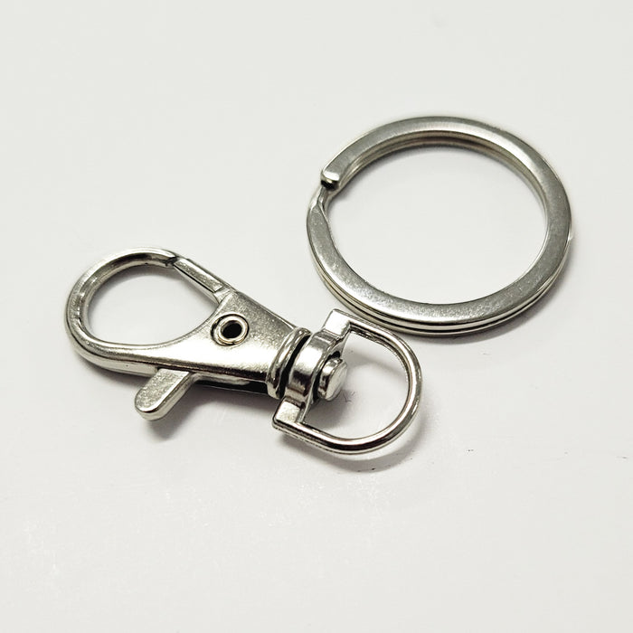 Swivel Lobster Clasp + Split Ring