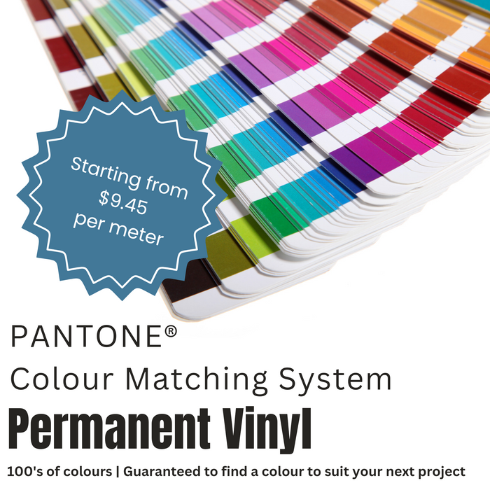 Permanent Printed Vinyl - Pantone Colours