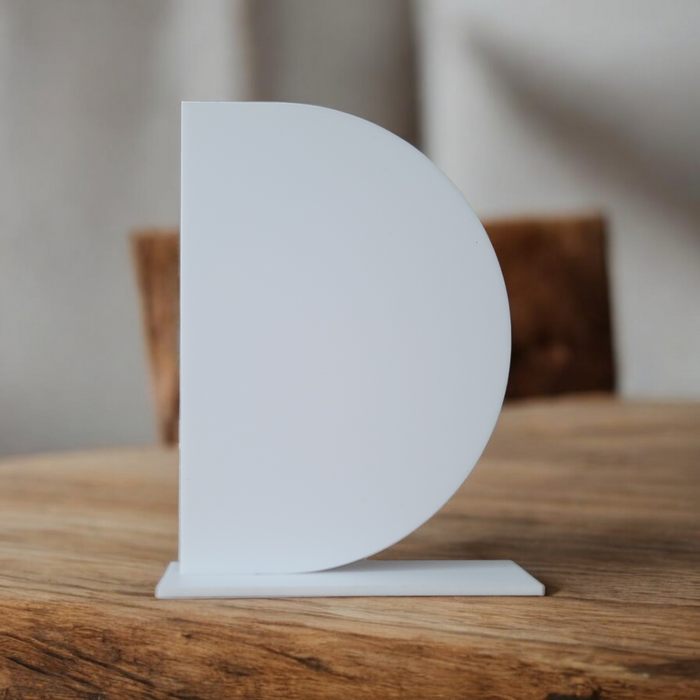 A4 Upright Semi-Circle Sign + Base