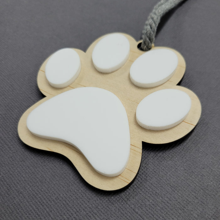 3D Paw Bauble / Tag