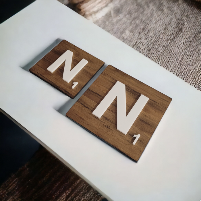 Oversized Scrabble Tile - Timber - Small