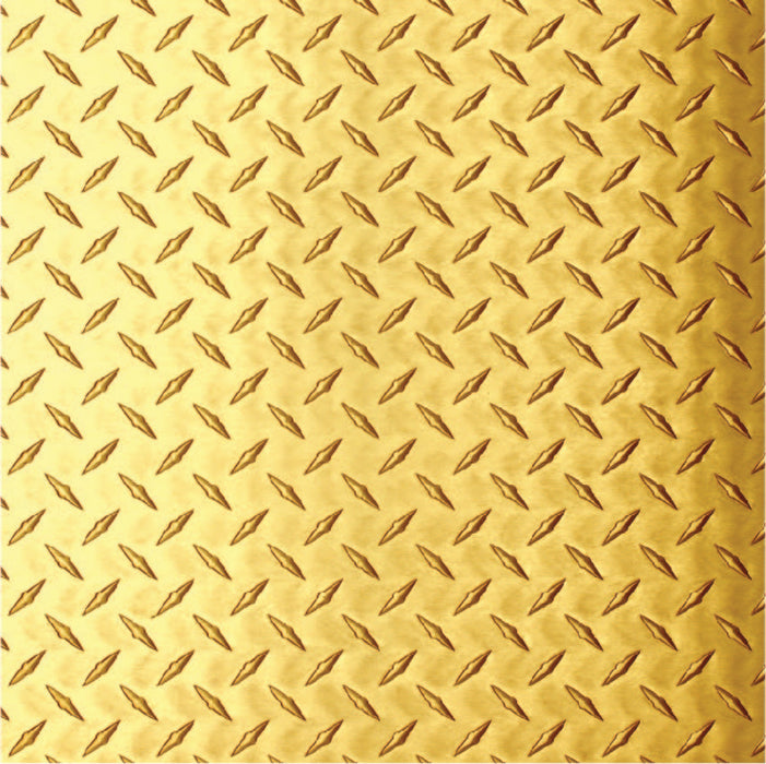 Diamond Checker Brass